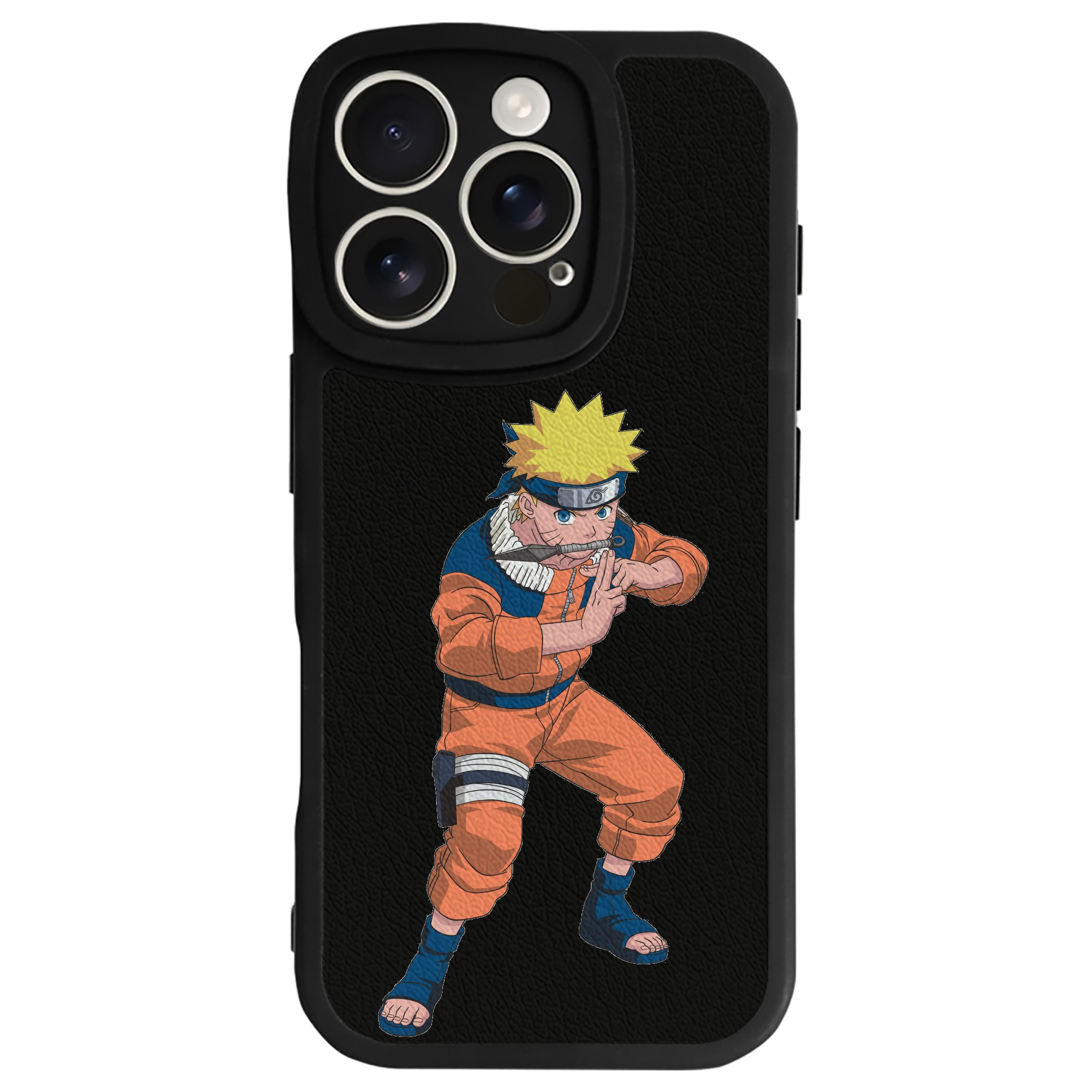 （画像用） NARUTO -ナルト- うずまき ナルト Uzumaki Naruto 【iPhone 16シリーズ対応】シリコンスマホケース（レザー調） 材質：シリコン